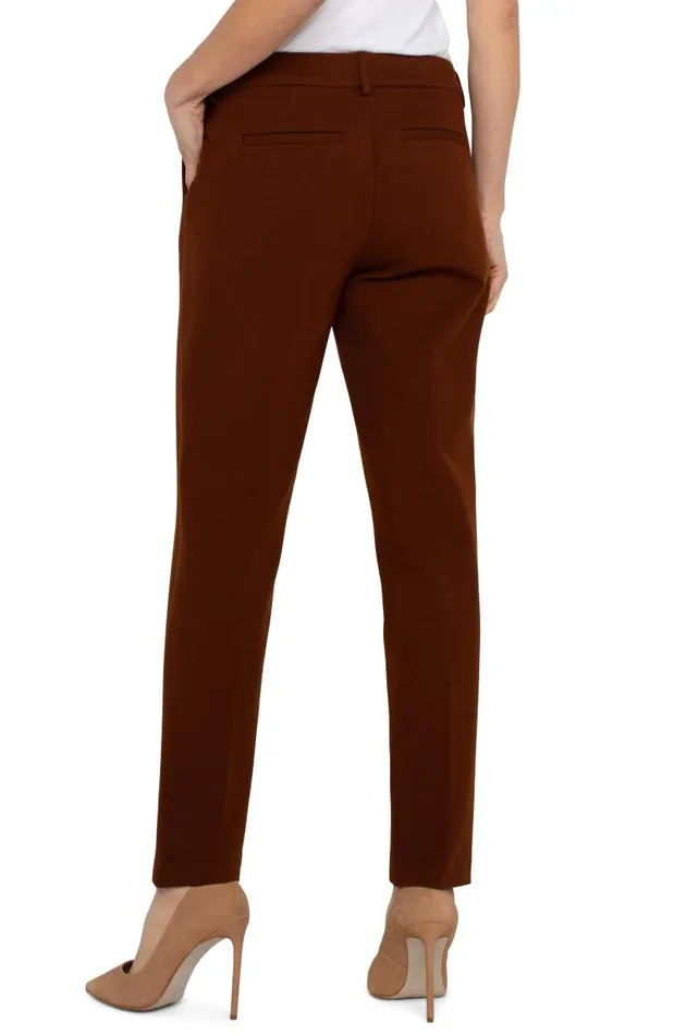 Liverpool Los Angeles Pants KELSEY KNIT TROUSER SUPER STRETCH Rich Mahogany 8211 Womens