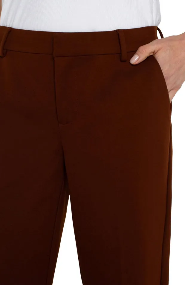 Liverpool Los Angeles Pants KELSEY KNIT TROUSER SUPER STRETCH Rich Mahogany 8211 Womens