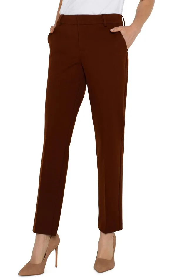 Liverpool Los Angeles Pants KELSEY KNIT TROUSER SUPER STRETCH Rich Mahogany 8211 Womens