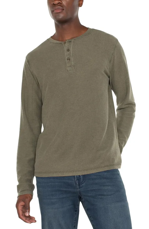 Liverpool Los Angeles Shirts LONG SLEEVE HENLEY Sea Turtle 8211 Mens