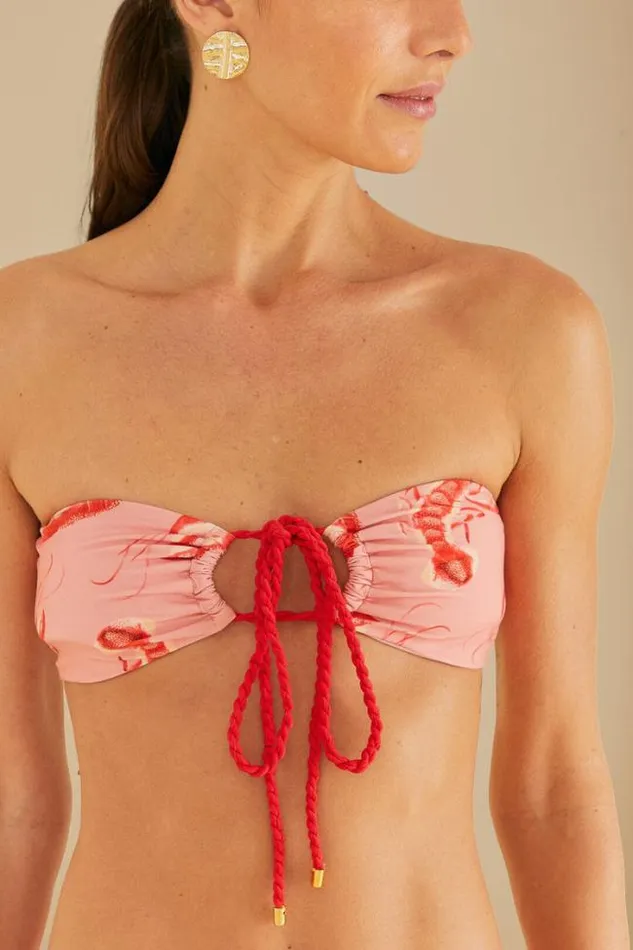 Lobsters Bikini Top Women FARM Rio Bikinis