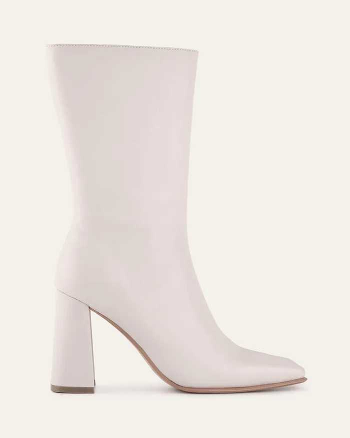 LONG BOOTS jomercer Women Rush calf boots off white leather