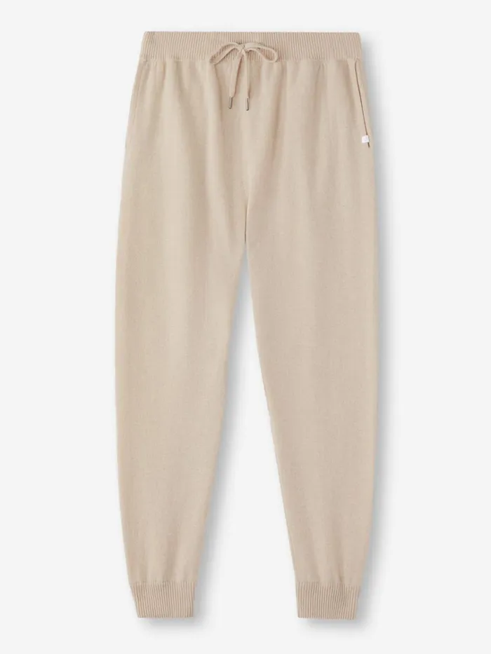 Lounge Pants Men Derek Rose Track Pants Finley Cashmere Oat