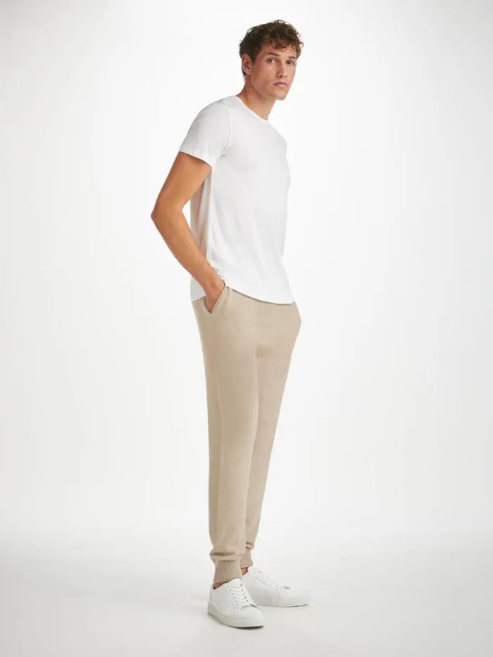 Lounge Pants Men Derek Rose Track Pants Finley Cashmere Oat