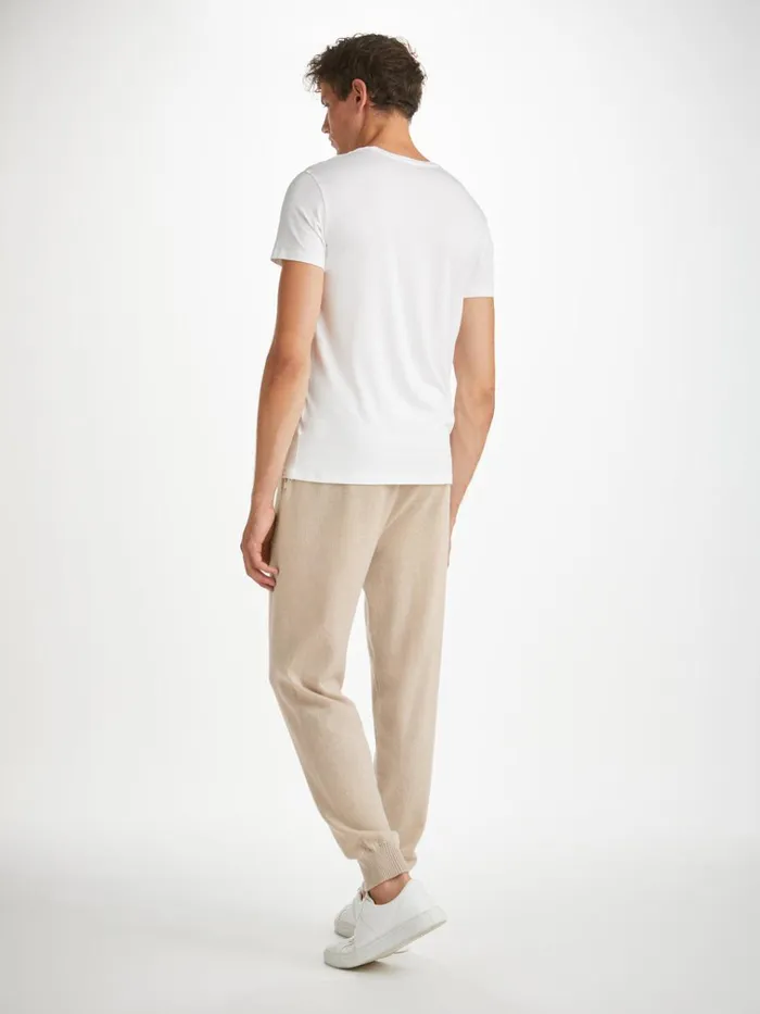 Lounge Pants Men Derek Rose Track Pants Finley Cashmere Oat