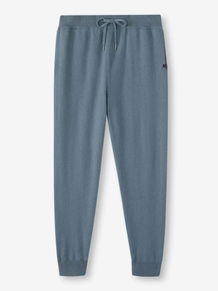 Lounge Pants Men Derek Rose Track Pants Finley Cashmere Teal