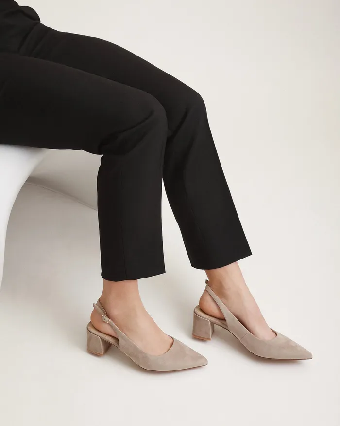 LOW HEELS jomercer Women Cara low heels mushroom suede