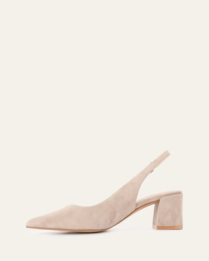LOW HEELS jomercer Women Cara low heels mushroom suede