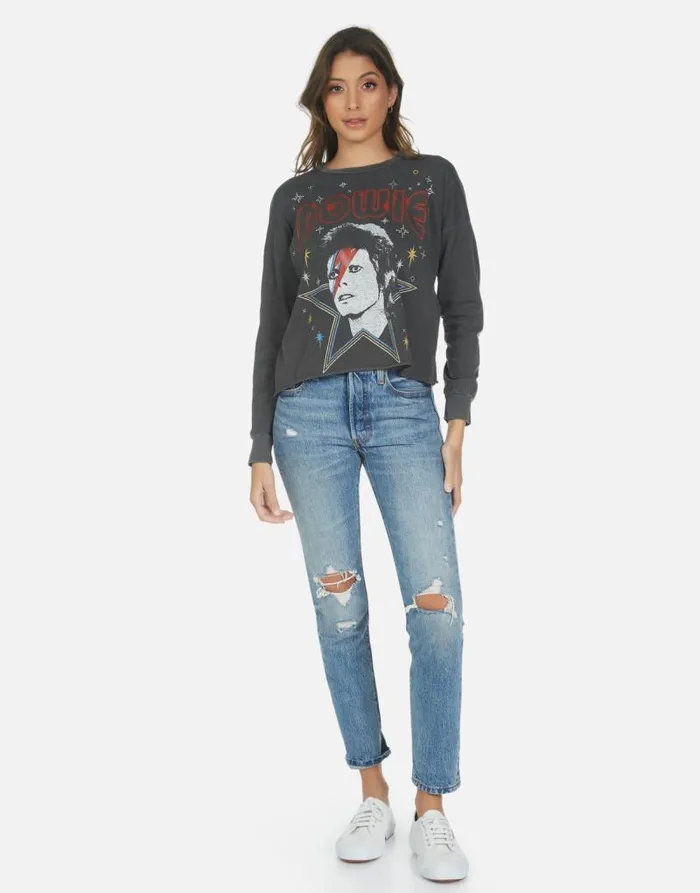 Luella Bowie 1973 Tour Pigment Black Women Lauren Moshi Long Sleeve