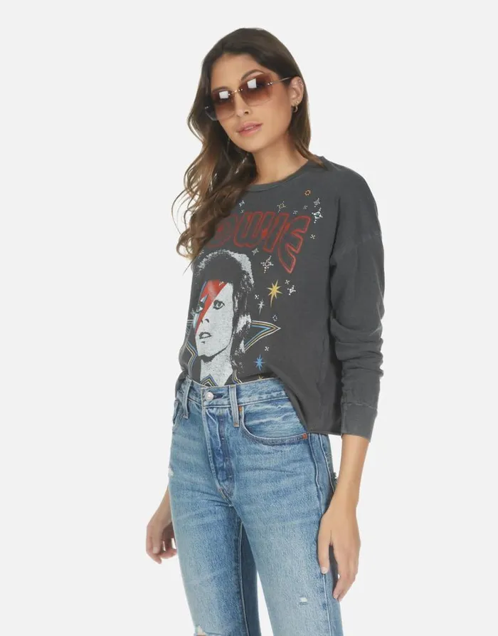 Luella Bowie 1973 Tour Pigment Black Women Lauren Moshi Long Sleeve