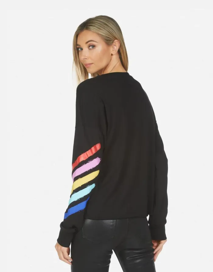 Luella Painted Evil Eye Black Women Lauren Moshi Long Sleeve