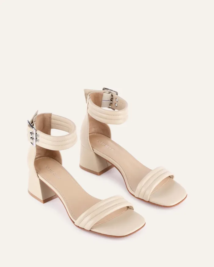 Lyric mid heel sandals sand leather MID SANDALS jomercer Women Lyric mid heel sandals sand leather MID SANDALS jomercer Women