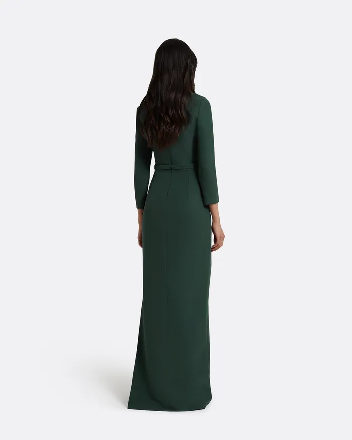 Mahir Darkest Spruce Long Dress Darkest Spruce Dresses Safiyaa Women