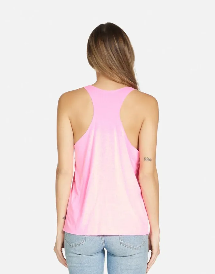 Maisie Rose Lip Neon Pink Women Lauren Moshi Tanks
