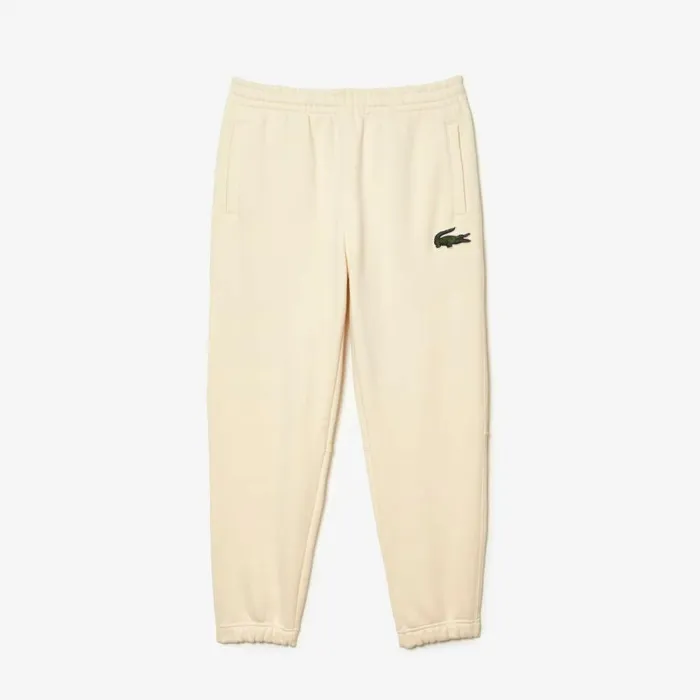 Matching Sets MenWomen Lacoste Unisex Organic Cotton Fleece Sweatpants Cream Xfj
