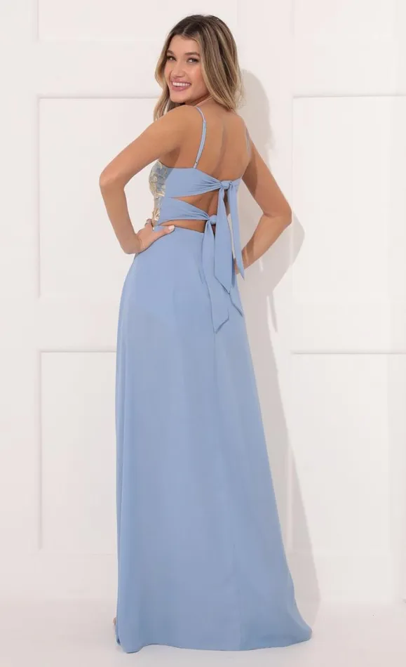 Maxi Dress Baby Blue Women LUCY IN THE SKY Maxi Dresses Maxi Dress Baby Blue Women LUCY IN THE SKY Maxi Dresses