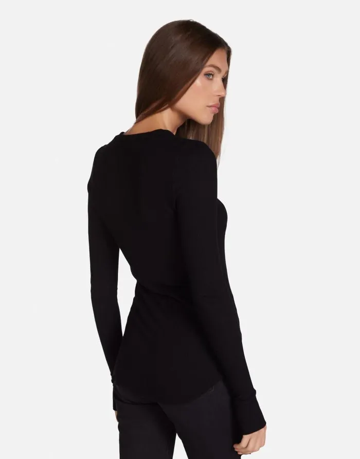McKinley Diamond Royal Skull Black Women Lauren Moshi Long Sleeve