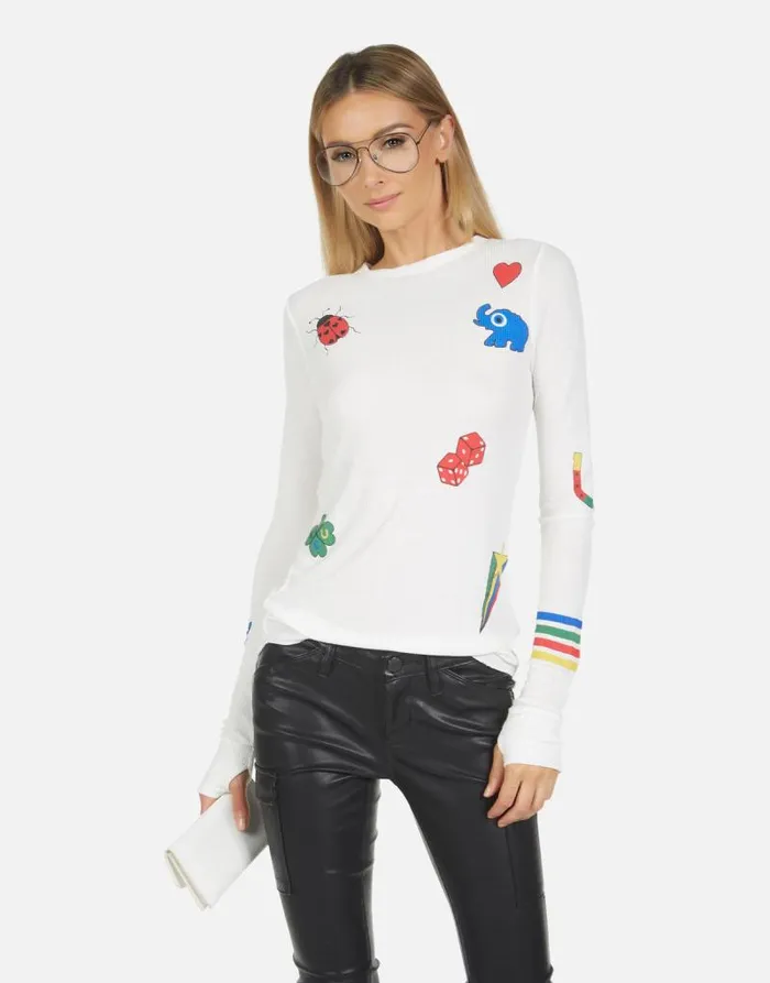 McKinley Lucky Elements Milk Women Lauren Moshi Long Sleeve