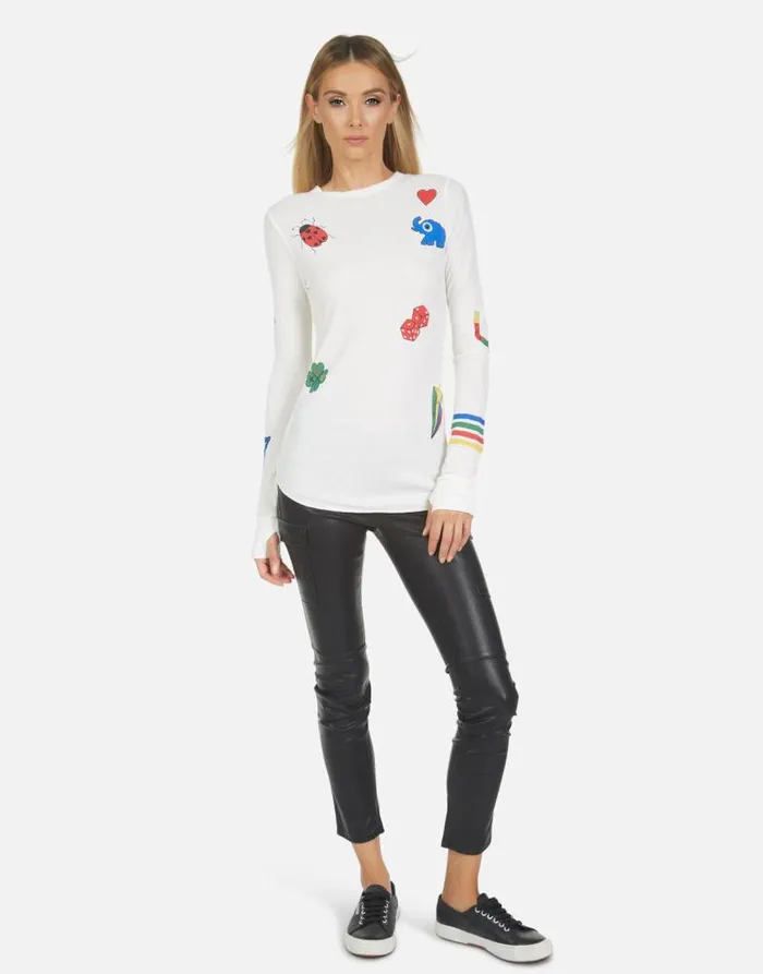 McKinley Lucky Elements Milk Women Lauren Moshi Long Sleeve