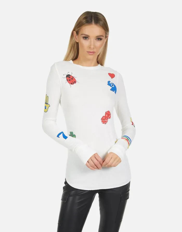 McKinley Lucky Elements Milk Women Lauren Moshi Long Sleeve