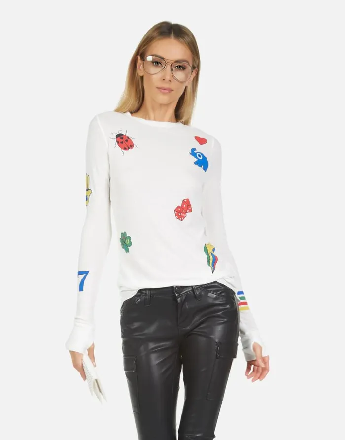 McKinley Lucky Elements Milk Women Lauren Moshi Long Sleeve