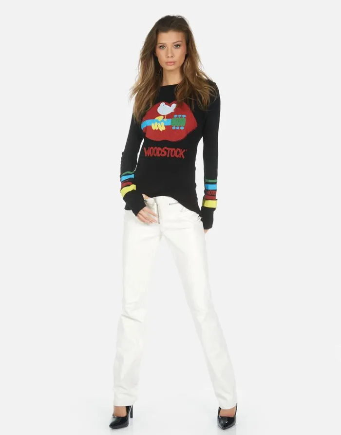 McKinley Woodstock Lip Black Women Lauren Moshi Long Sleeve