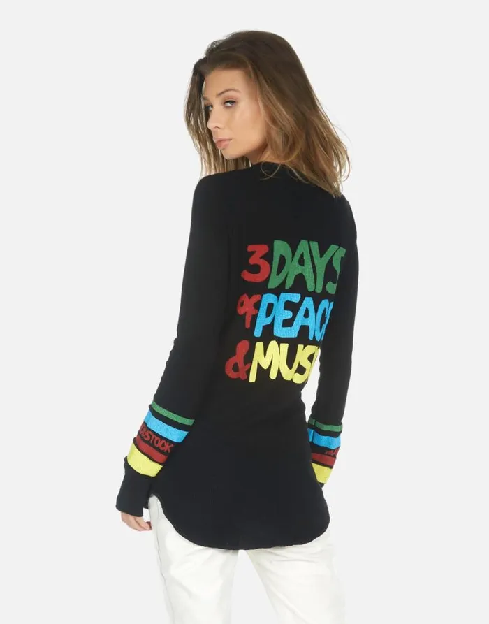 McKinley Woodstock Lip Black Women Lauren Moshi Long Sleeve