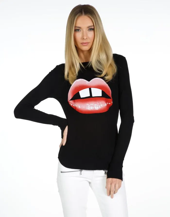 McKinley X Gap Tooth Lips Black Women Lauren Moshi Long Sleeve