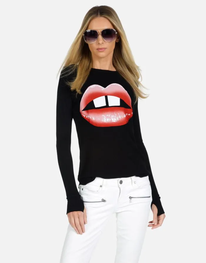 McKinley X Gap Tooth Lips Black Women Lauren Moshi Long Sleeve