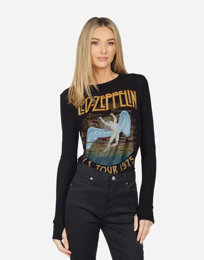 McKinley X Led Zeppelin Black Women Lauren Moshi Long Sleeve