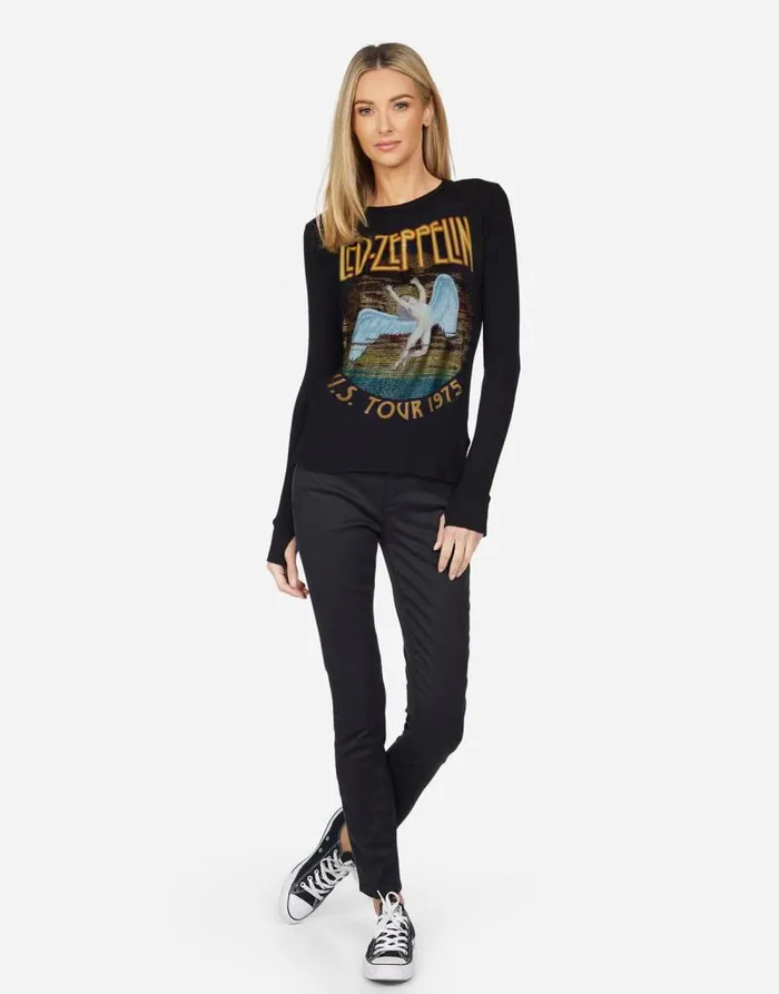 McKinley X Led Zeppelin Black Women Lauren Moshi Long Sleeve