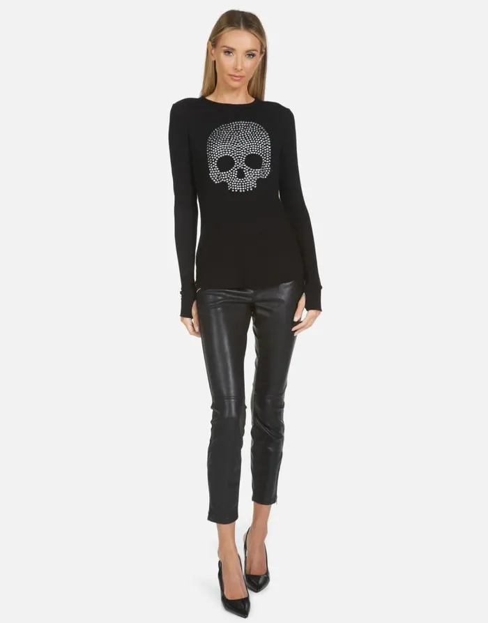 McKinley X Nailhead Skull Black Women Lauren Moshi Long Sleeve