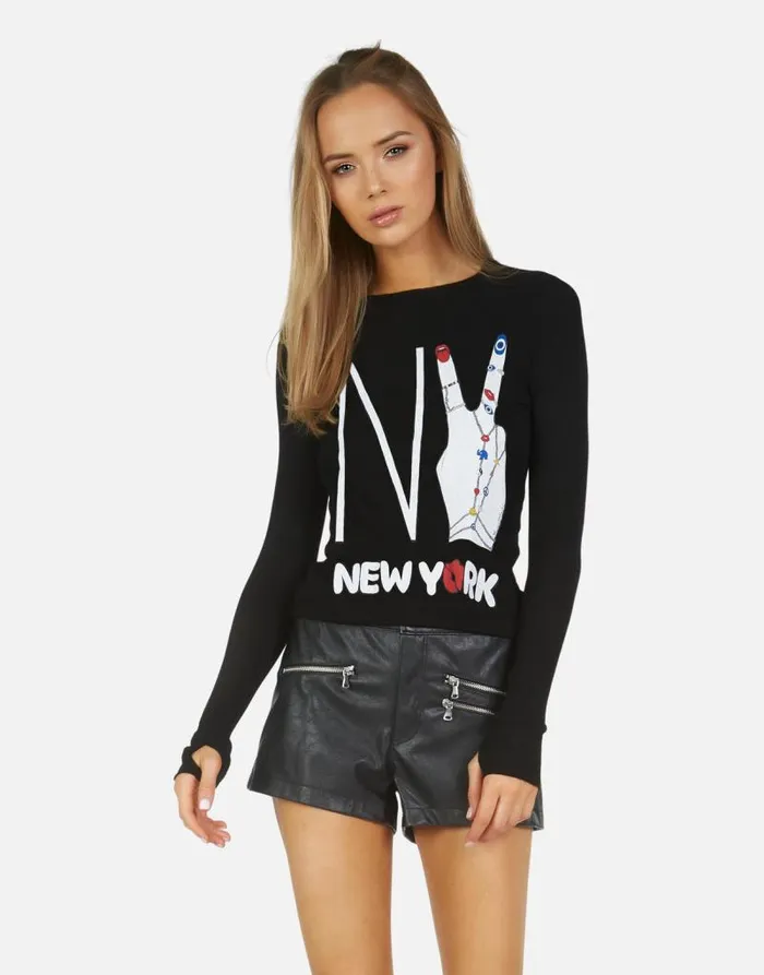 McKinley X NY Hand Elements Black Women Lauren Moshi Long Sleeve