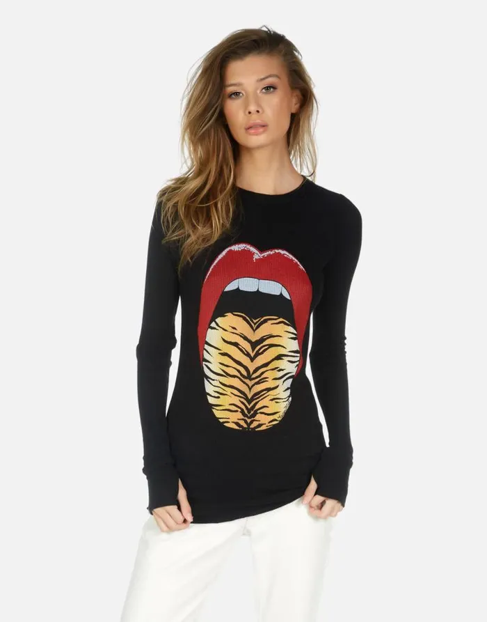 McKinley X Tiger Tongue Black Women Lauren Moshi Long Sleeve