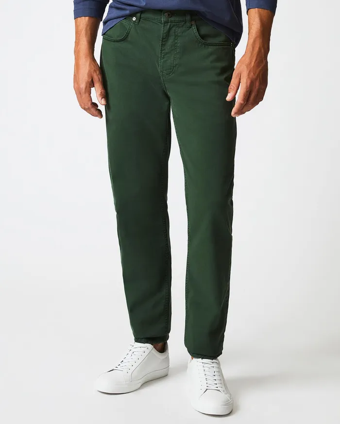 Men 5 Pocket Pant Pine Green Billy Reid Bottoms