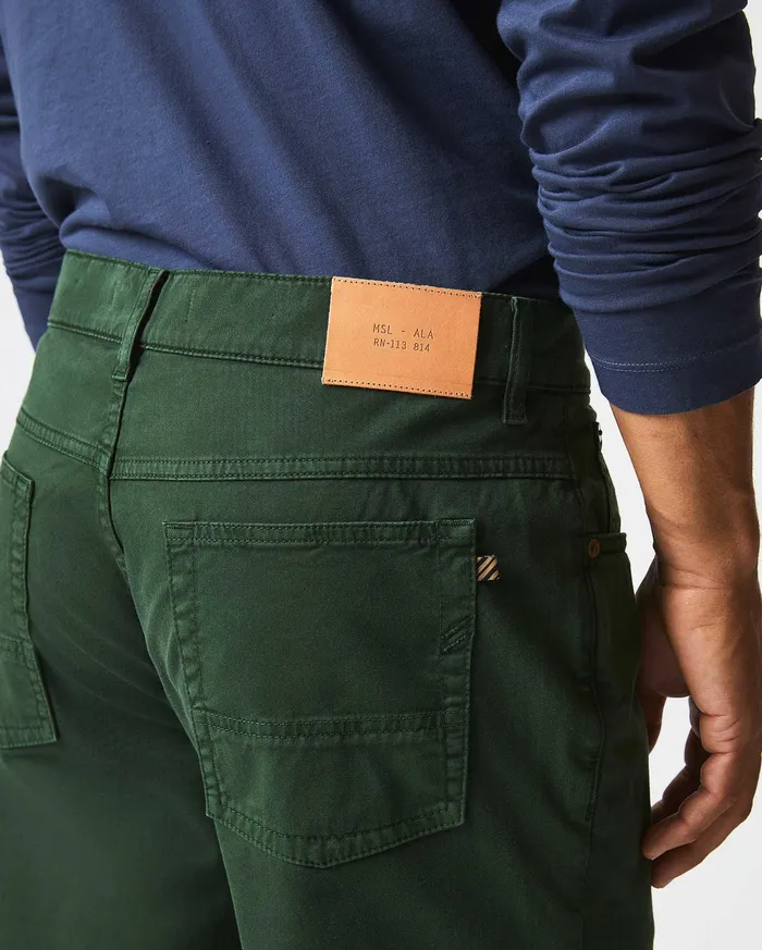 Men 5 Pocket Pant Pine Green Billy Reid Bottoms