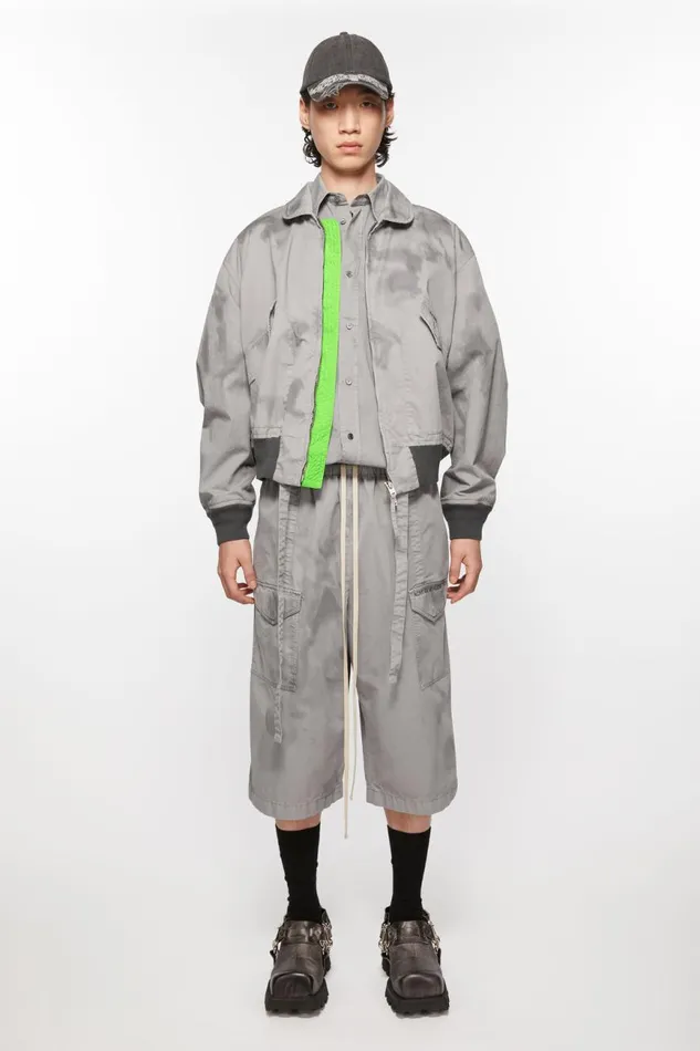 Men Bomber Jacket Mid Grey Acne Studios Outerwear