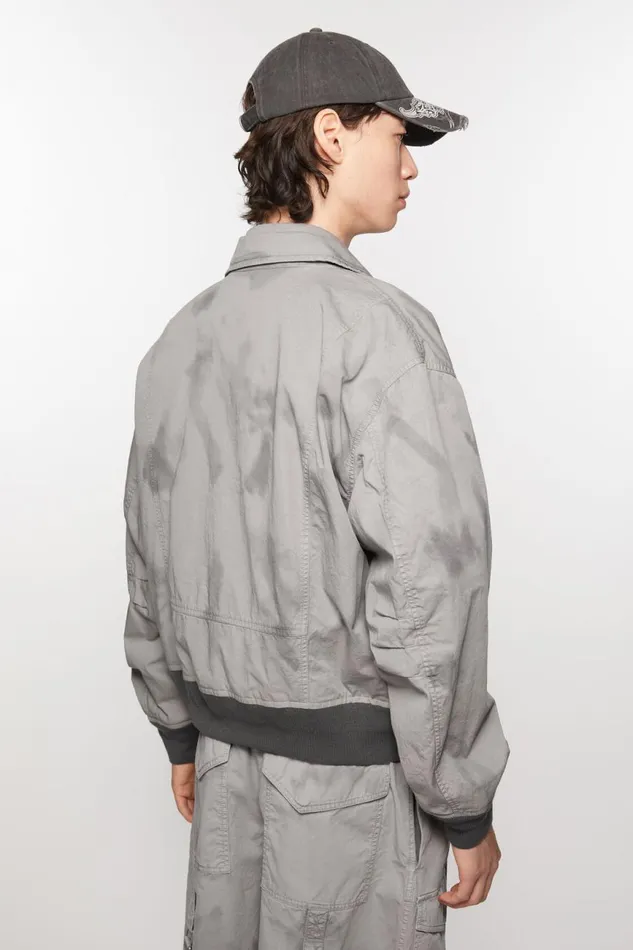 Men Bomber Jacket Mid Grey Acne Studios Outerwear