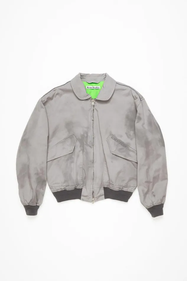 Men Bomber Jacket Mid Grey Acne Studios Outerwear