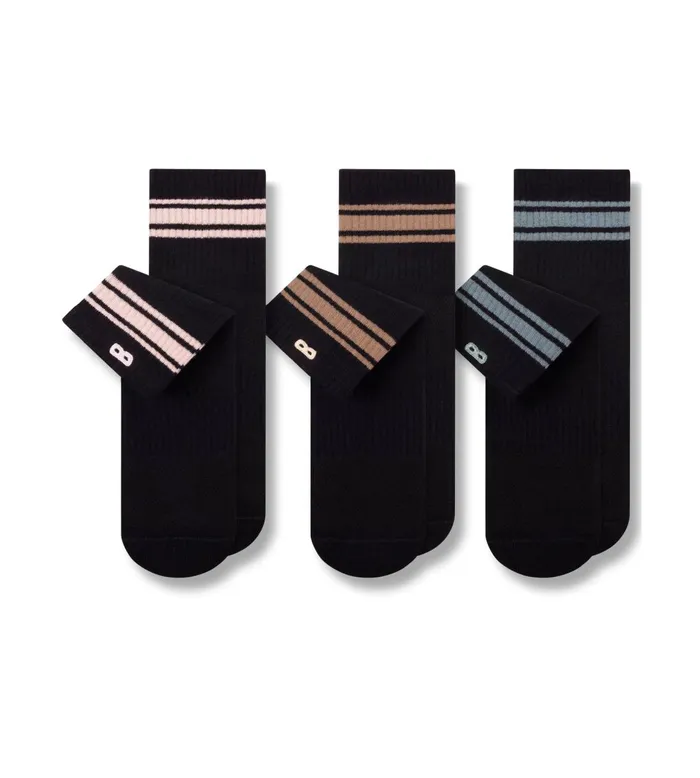 Men Bowo Cushion Ankle Assorted Socks 3 Pack 1055859999 Pair Of Thieves Ankle