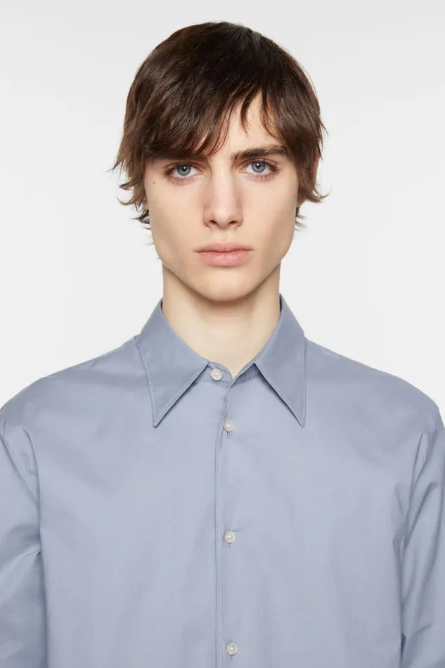 Men Buttonup Shirt Dusty Blue Acne Studios Shirts