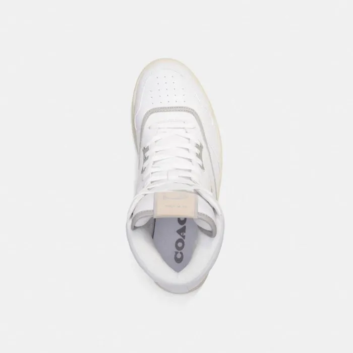 Men C202 High Top Sneaker Optic White Coach Sneakers