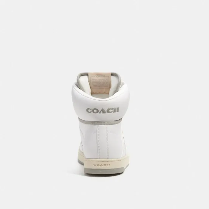 Men C202 High Top Sneaker Optic White Coach Sneakers
