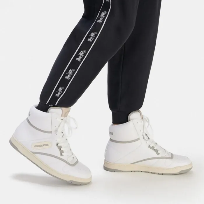 Men C202 High Top Sneaker Optic White Coach Sneakers
