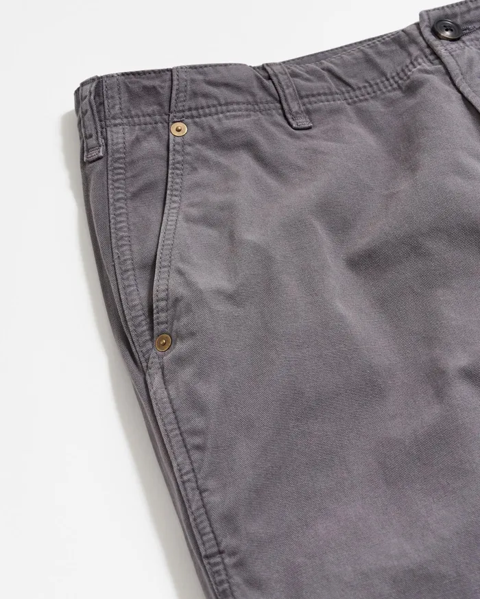Men Canvas Chino Pant Asphalt Billy Reid Bottoms