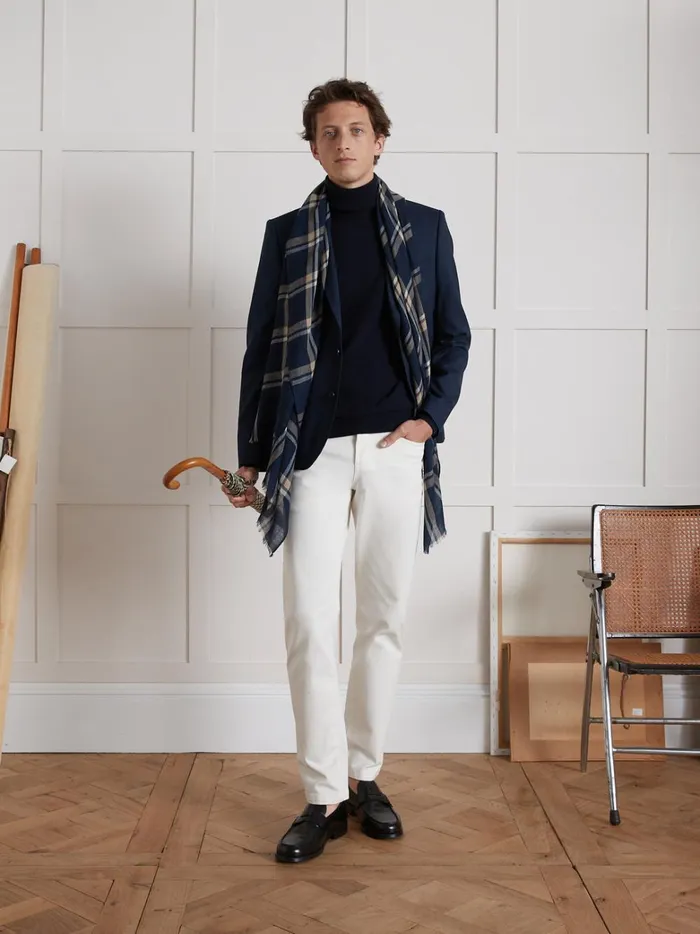 Men Clothing Cyrillus Rollneck Sweater 8211 The Cashmere Collection Marine
