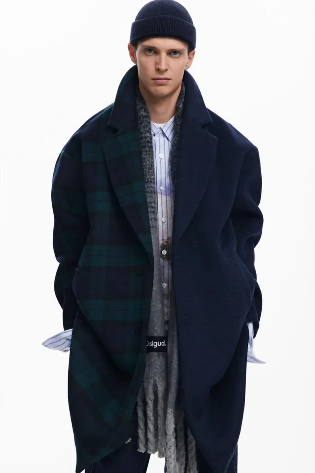 Men Coats And Jackets Desigual Combined Coat