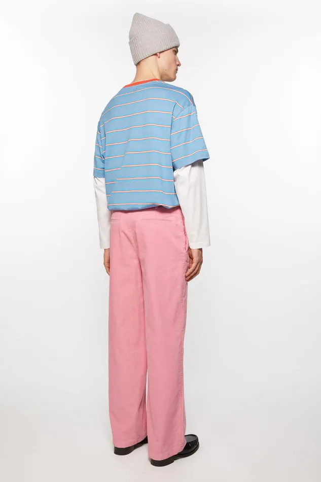 Men Cord Trousers Tango Pink Acne Studios Trousers