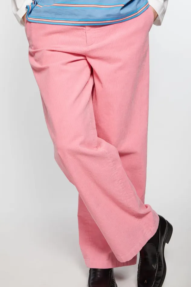 Men Cord Trousers Tango Pink Acne Studios Trousers