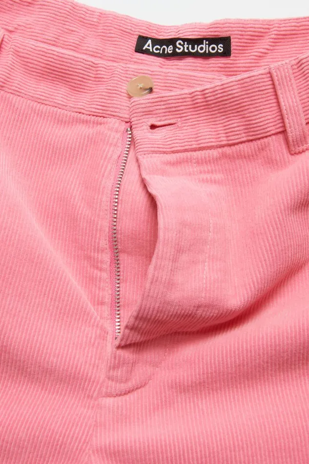 Men Cord Trousers Tango Pink Acne Studios Trousers